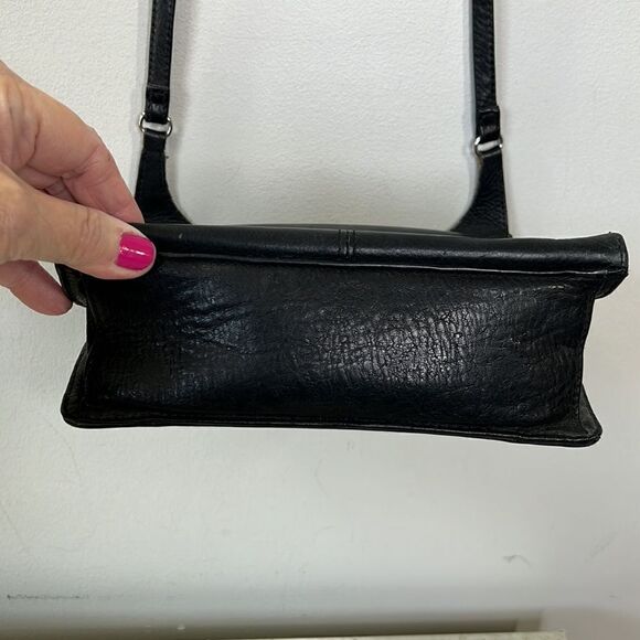 Retro Fossil Leather Bag Black - Picture 5 of 9